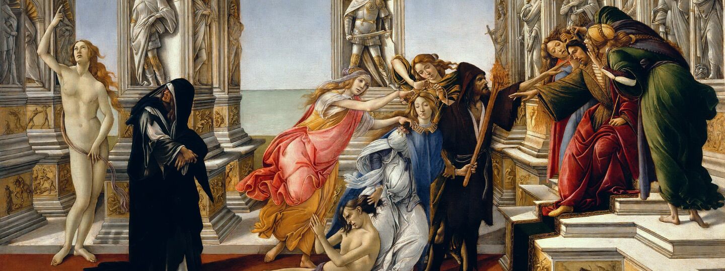 Calumny of Apelles, by Sandro Botticelli
